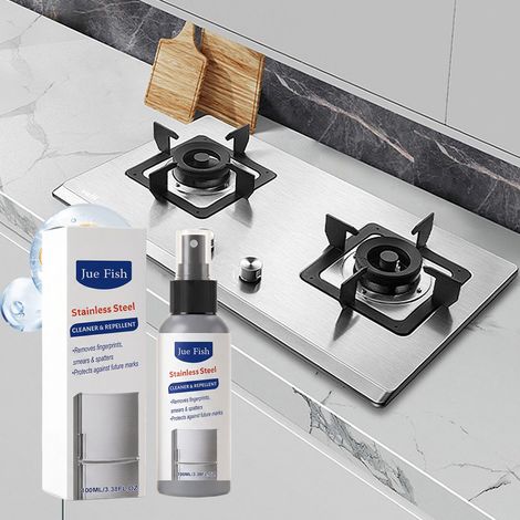 Edelstahlreiniger für Haushaltsgeschirr und -geräte – reinigt, pflegt und poliert Edelstahloberflächen – 100 ml -- DE (1/5)