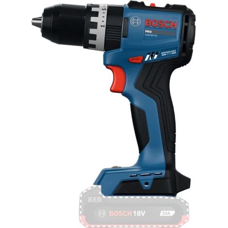 Perceuse-visseuse à percussion sans fil GSB 18V-52 Bosch, sans batterie ni chargeur, dans son emballage carton (1/5)