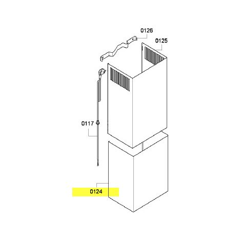 CONDUIT D AIR INFERIEUR pour HOTTE SIEMENS - 00681547