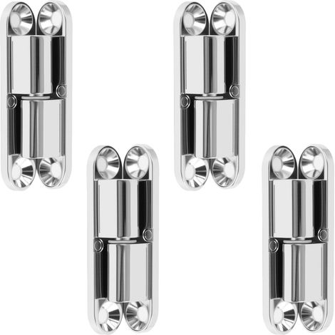 4 PCS Charniere Porte, Paumelles de Porte, Charnière Porte Silencieuse en Métal, Charnières Porte Amovibles, Gond de Porte pour Porte Bois, Porte Cuisine et Charnière Porte Placard (1/5)