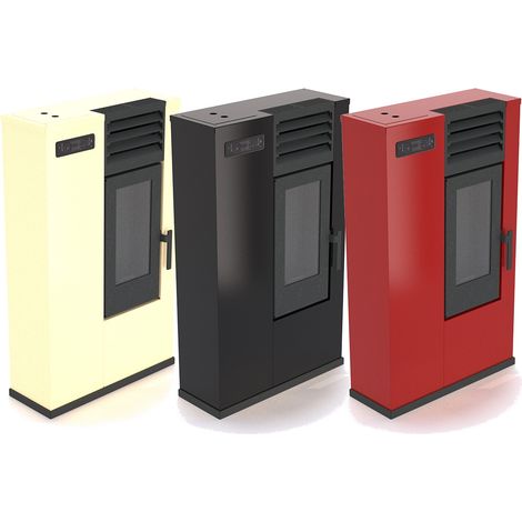 Punto Fuoco B20144182 Susy Slim Stufa a Pellet 7.5 kW 12 Kg serbatoio 70-160 m² Classe 4 stelle colore Rosso (1/4)