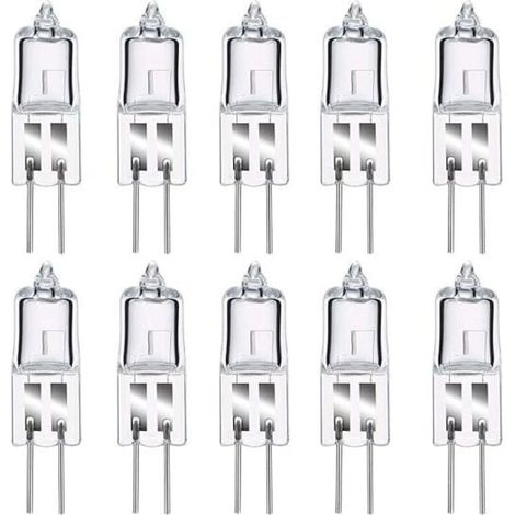 Pack of 8 G4 Halogen Bulbs, 12V 20W Warm White G4 Bulb, 2800K, 240LM, Dimmable, G4 Halogen Lamp, Clear Capsule Lamp for Puck Light, Chandelier No Flicker (1/5)