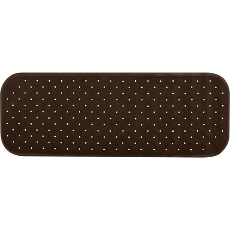 Alfombra de bañera antideslizante caucho reciclable CLASS 36x97cm Chocolate MSV