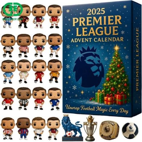 Calendrier de l'Avent Premier League avec décorations surprises (1/5)