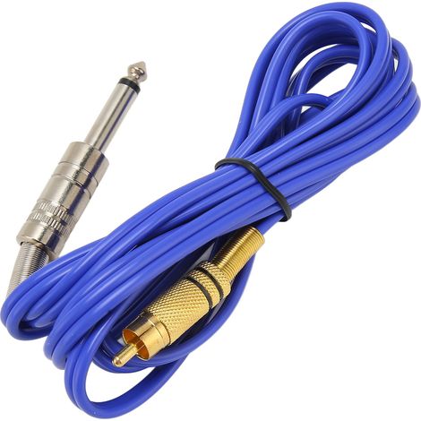 Câble Clip Souple en Silicone pour Machine à Tatouage Professionnel - Bleu (1/5)