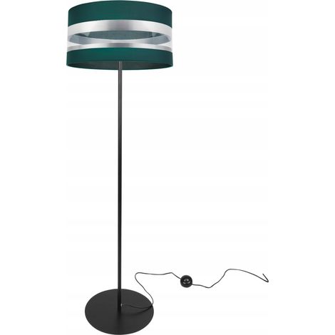 LAMPADA DA TERRA, PARALUME CROMATO, ELEGANTE, VARI COLORI (1/5)