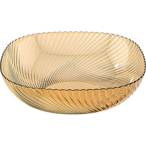 Bol à fruits de luxe exquis, capacité spacieuse, pièce maîtresse facile à nettoyer pour collations, bonbons ambre (1/5)