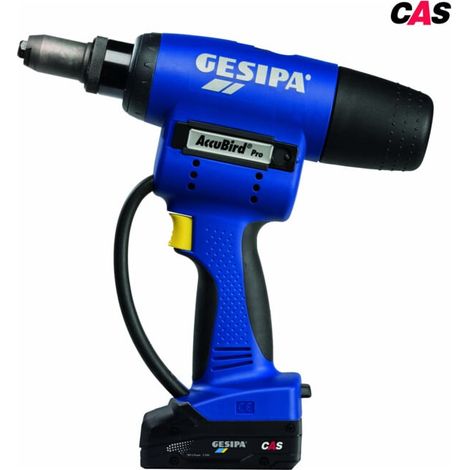 Appareil de pose de rivets aveugles sans fil Gesipa AccuBird Pro avec batterie 18V et chargeur dans L-Boxx (1/5)