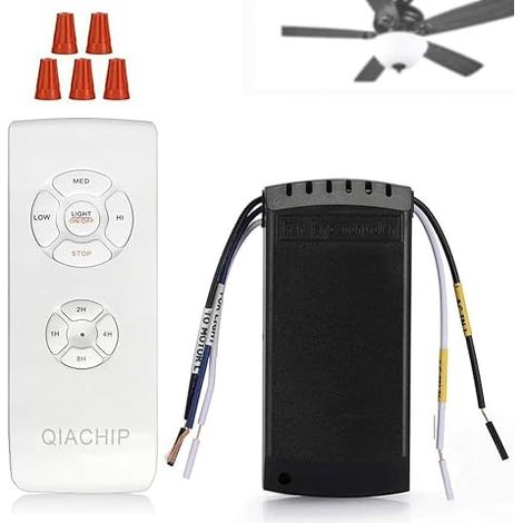 Telecommande Ventilateur Plafond avec lampe kit AC 220V 3 Vitesses (1/5)