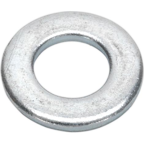 Sealey Flat Washer DIN 125 M10 x 21mm Form A Zinc Pack of 100 FWA1021