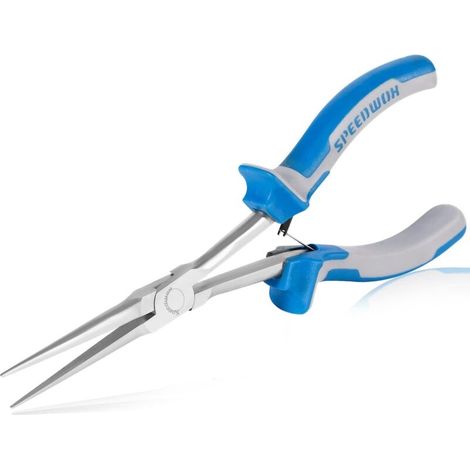 Long Reach Needle Nose Pliers 7 Inch Slim Extra Long Nose Mini Precision Wire Looping Fine Pliers for Hard to Reach Narrow Spaces Smooth Jaws High Leverage Reduce Efforts Non-slip Handles (1/5)