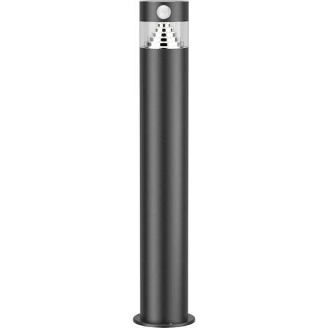 Lumihome – Borne solaire LED ORION 1.2W – Détecteur de mouvement – Autonomie 8h – IP44 – Finition noire – 70 à 150 lumens (1/5)