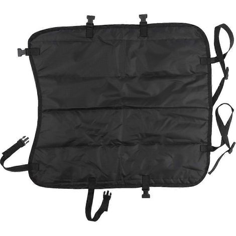 Manteau imperméable et coupe-vent pour veau, tissu Oxford noir, couverture chaude réglable pour bétail, veste protectrice anti-froid, taille ajustable, usage ferme. (1/5)
