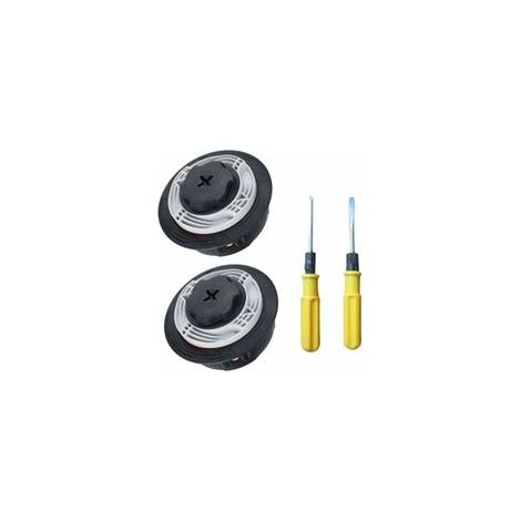 AutoCut C6-2 Tête de débroussailleuse de rechange 4006-710-2126 pour débroussailleuses Stihl FS38, FS40, FS45, FS46, FS50, FSE60, FSE71, FSE81, (1/4)