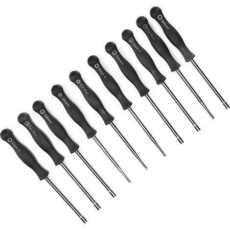 Kit de 10 outils de réglage manuel pour carburateur, tournevis, acier inoxydable et plastique technique (1/5)