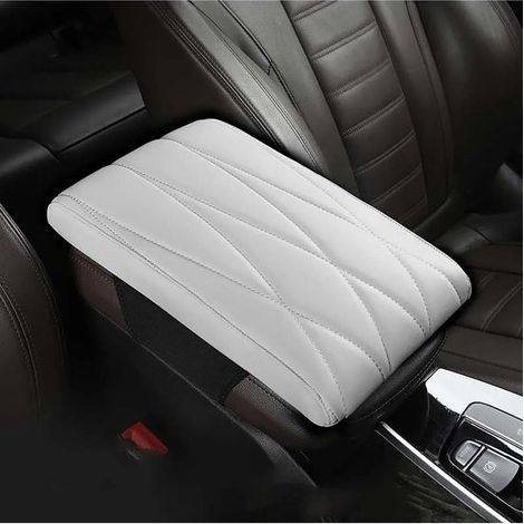 Bracciolo per auto in pelle e memory foam, scatola per bracciolo auto, cuscino universale per bracciolo della console centrale per un supporto aggiuntivo nella parte centrale (1/4)