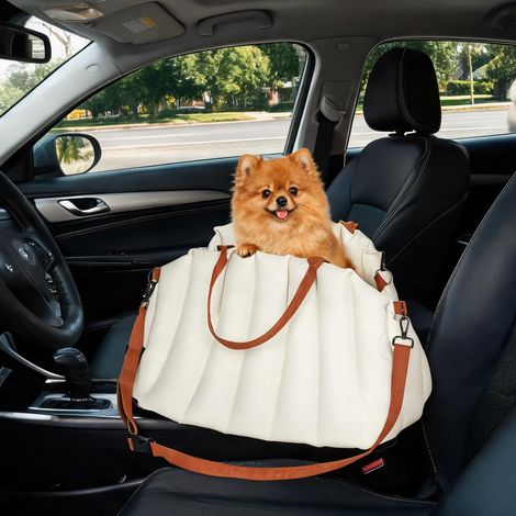Caisse de transport pour animaux creme 50 x 30 x 31 cm (1/5)
