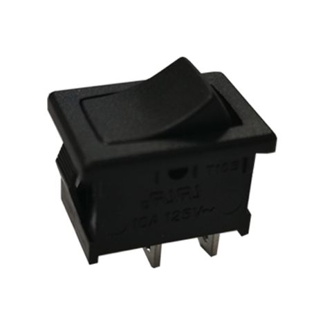 Bouton ON/(OFF) noir 13x19mm unipolaire 1NO retour en position ON / 091 232