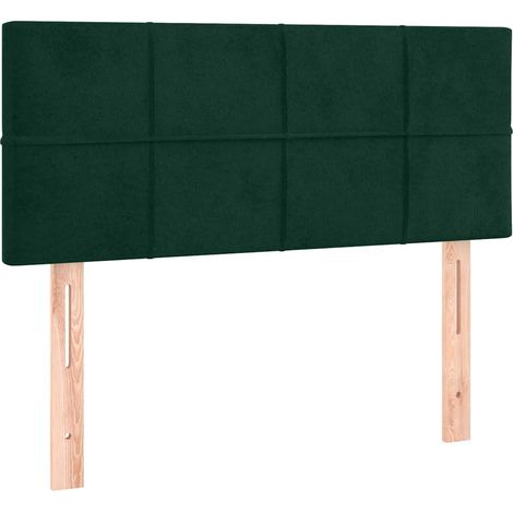Tête de lit Vert foncé 80x5x78/88 cm Velours (1/5)
