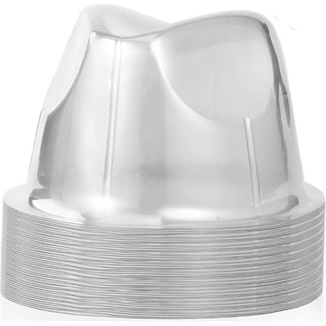 Lot de 12 supports de chapeau en plastique transparents, adaptés aux bonnets, chapeaux hauts-de-forme et chapeaux de pêcheur. Idéaux pour la maison et les voyages. (1/5)