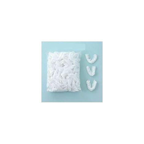 100PCS couvercles alimentaires transparent plastique éLastiques couvercle alimentaire extensible film etirable alimentaire reutilisable protéger les légumes fruit rangement frigo (1/2)