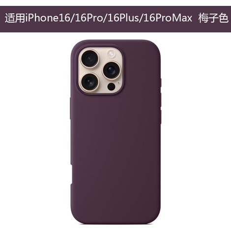 Compatible avec les coques en silicone Apple MagSafe et iPhone 16 Pro couleur prune
