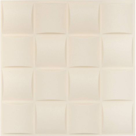 2 adesivi murali quadrati oren 30x30cm bianco - Atmosphera créateur d'intérieur (1/2)