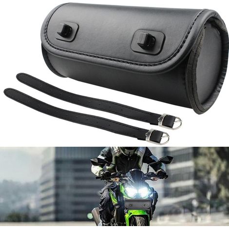 sacoche arrière pour moto custom, Harley-Davidson, sacoche de selle pour vélo électrique, sacoche cylindrique pour vélo, sacoche avant