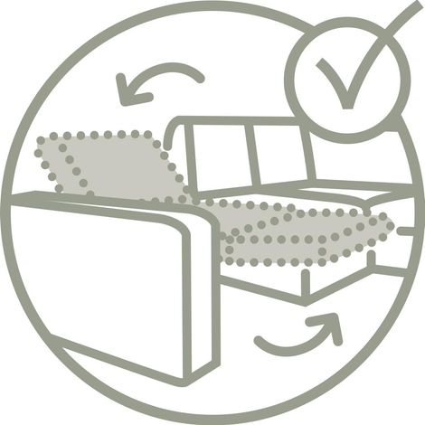 Mömax Sofa Knut in Grau mit Relaxfunktion (1/5)