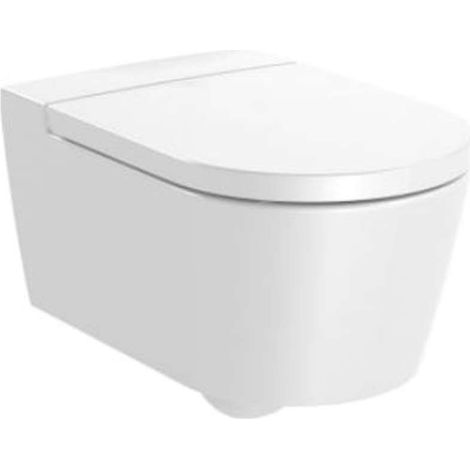 Roca – Taza de inodoro suspendido Rimless 4,5/3L – Descarga dual – Instalación suspendida – Fácil limpieza – Porcelana blanca (1/2)