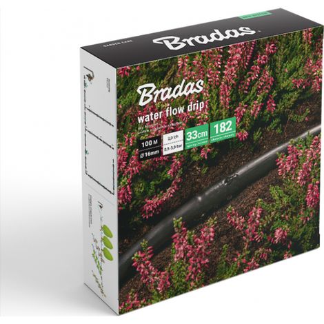 Tubo de riego por goteo Water Drip, set de 100 metros, sistema eficiente para riego de jardines, cultivos, ahorro de agua, fácil instalación.