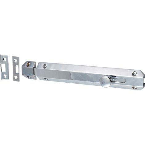 TIMCO Architectural Flat Section Bolt Polished Chrome - 210 x 35mm