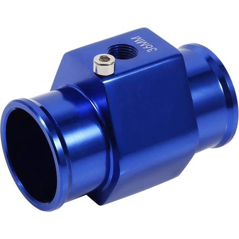 36mm Capteur de Radiateur, Adaptateur de Sonde de Température de l'Eau Tuyau de Radiateur Universel en Alliage Aluminium Bleu,A (1/5)