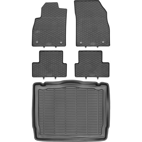 Juego de alfombrillas de goma para coche y maletero para Opel Astra IV J Hatchback (2009-2015).