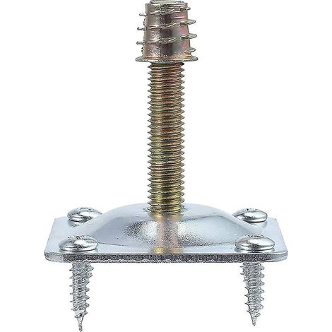 Lot de 4 plaques de fixation pour pieds de meubles, dimensions : 49 x 49 x 2 mm (1/3)