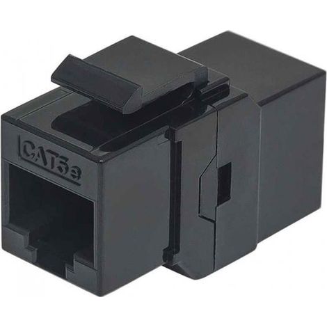 INTELLINET Frutto Keystone RJ45 Cat5e F/F UTP Nero (1/3)