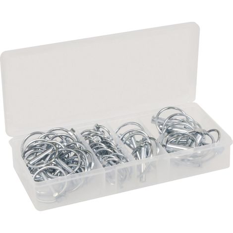 Assortiment 50 goupilles clip 4.5 / 6 / 8 / 11mm EQUINOXE - 26730 (1/2)