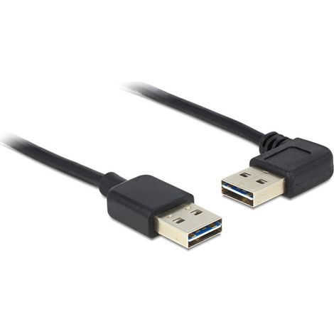 Delock USB-Kabel  USB 2.0 USB-A Stecker, USB-A Stecker 1.00 m Schwarz  83464 (1/3)