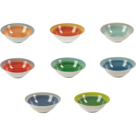 TOLOSA INSALATIERA BICOLORE D23XH7CM 8 COLORI ASSORTITI (1/5)