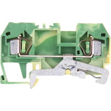 Conector de riel protector 4mm2 amarillo-verde 281-907