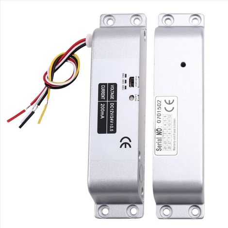Serrure à mortaise électronique à 4 fils DC12 V pour porte en bois Lron