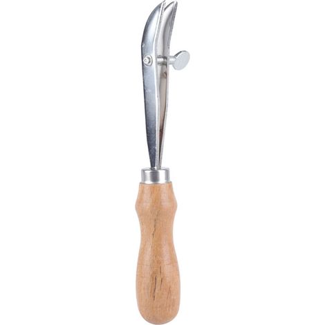 Outil à coudre le cuir ajustable avec manche en bois pour travaux de maroquinerie DIY (1/5)