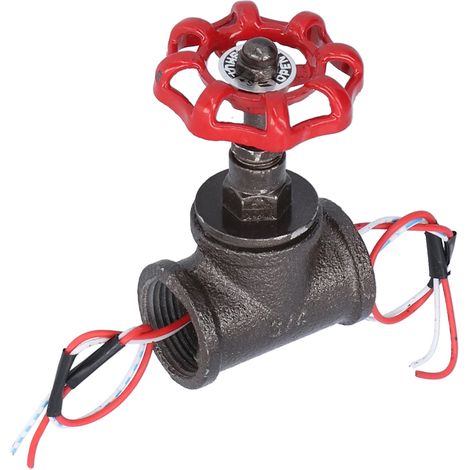 GARRYFIZH Interrupteur d'éclairage tournant de soupape d'arrêt 3/4 pouce avec fil électrique pour la table de lampes à steampunk
