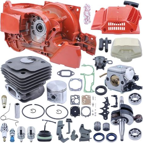 Crankcase Piston Cylinder Engine Rebuild Kit, For Husqvarna 362 365 371 372 Chainsaw, 503 62 68-76, 503 93 93 72, 503 74 87-01, 503 28 18-01, 503 28 32-03, 503 62 81-71, 503 81 45-03 (1/5)