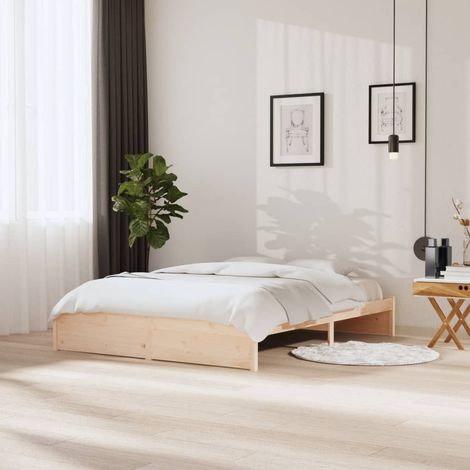 Bed Frame without Mattress Solid Wood 160x200 cm vidaXL (1/5)