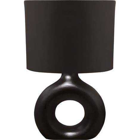 Lampe de table céramique noire GOLF Struhm, base sphérique, 1xE14, 25W (1/2)