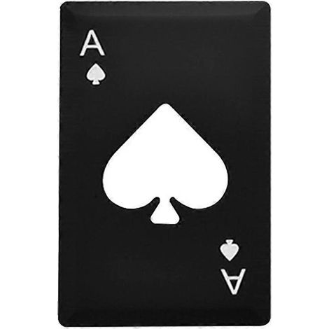 Ouvre-bouteilles Ace Card en acier inoxydable, ouvre-boîtes et ouvre-bouteilles pour les fêtes (1/5)