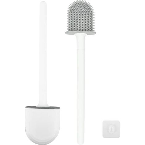 Brosse WC avec support TPU Blanc Blanc (1/3)