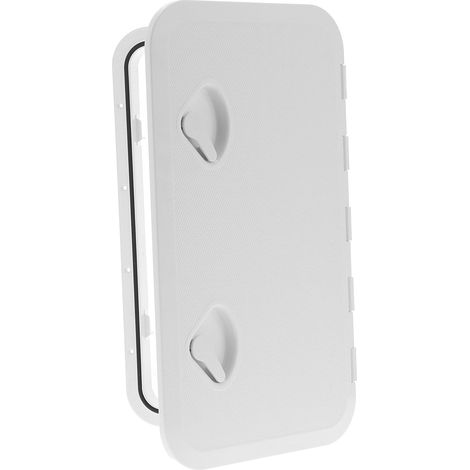 Trappe d'accès blanche pour inspection marine 61x35,6cm avec serrure, couvercle résistant aux UV pour bateau (1/5)