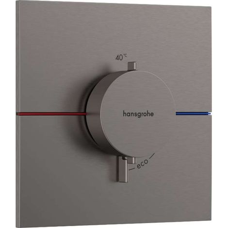 Hansgrohe ShowerSelect Comfort - Unterputz-Thermostatarmatur, Chrom schwarz gebürstet 15574340 (1/3)